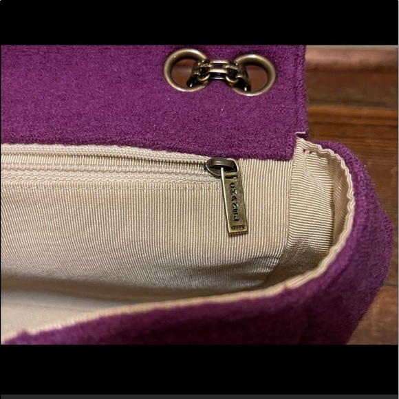 Authentic Chanel Classic flap Paneled Chocolate Bar Wool Jumbo Mademoiselle bag - Picture 7 of 16